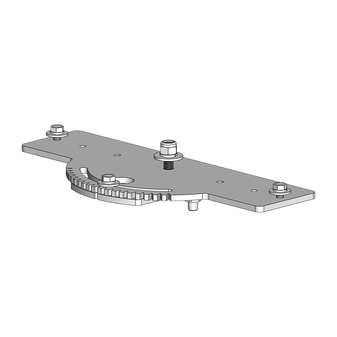 Large adapter plate for installation on pole arm11485