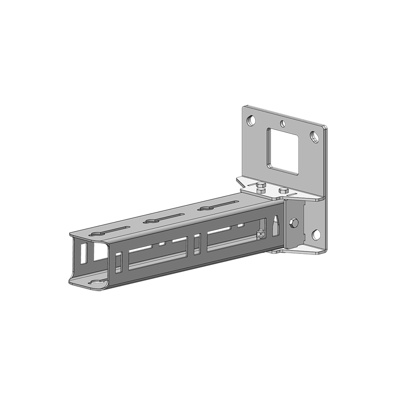 Wall plate with short horizontal arm